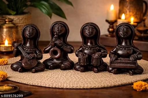 Handmade Terracotta Musician Showpiece S...