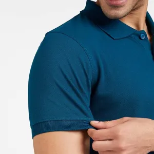 Symbol Men's Solid Cotton Rich Polo T Shirt