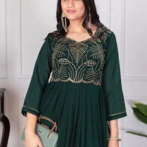 Designer Long Georgette Gown Party Wear for Women