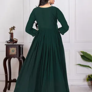 Designer Long Georgette Gown Party Wear for Women