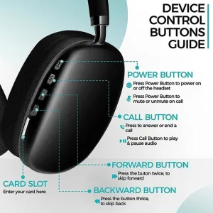 P9 Plus compatible On Ear Wireles Headphones Max Bluetooth Headset