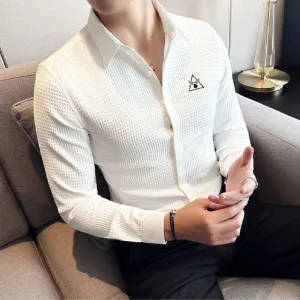 Bluecorp Enterprise Classic Men's Casual Shirt, Multi-Purpose Formal and Casual Wear,Office wear Shirt