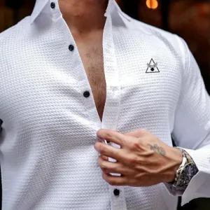 Bluecorp Enterprise Classic Men's Casual Shirt, Multi-Purpose Formal and Casual Wear,Office wear Shirt