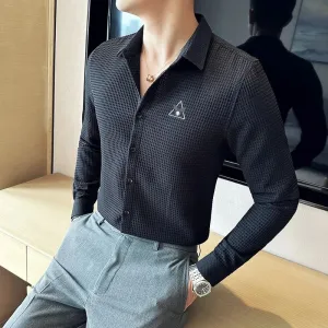 Bluecorp Enterprise Classic Men's Casual Shirt, Multi-Purpose Formal and Casual Wear,Office wear Shirt