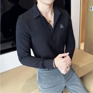 Bluecorp Enterprise Classic Men's Casual Shirt, Multi-Purpose Formal and Casual Wear,Office wear Shirt