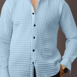 BLUECORP ENTERPRISE Men's Textured Cotto...