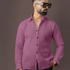 BLUECORP ENTERPRISE Men's Textured Cotto...