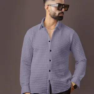 BLUECORP ENTERPRISE Men's Textured Cotto...