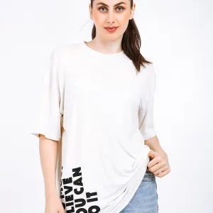 Women Oversized Bamboo T-Shirt – Soft, Breathable & Sustainable Fit