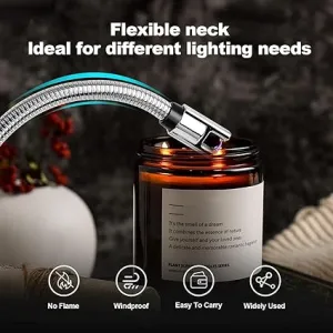 360 Degree Flexible Neck Electric Gas Lighter for Kitchen