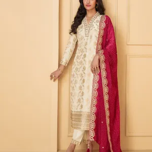 Off White Festival Wear Straight Suit Wo...