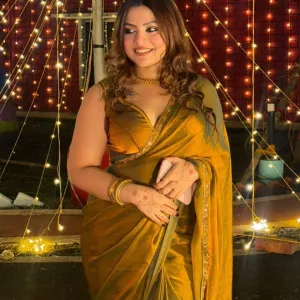 Rich Border Soft Fabric Festive Saree with Blouse for Women