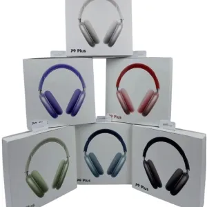 P9 Wireless, Bluetooth 5.1 Over Ear Stereo Headphones - Mic, Ergonomic Adjustable Design, 24 Hours Battery Life, Hi-Fi Sound, Wireless Headset for Music & Calls (Assorted)