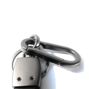 Evordlss Royal Enfield Premium Leather Keychain with Metal Carabiner Clip, (Pack of 1)