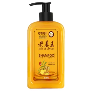 Herbal ginger hair dye and growth shampo...