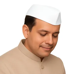 White Ghandi Neharu caps for men and wom...