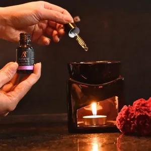 Elegant Deep Dish T-Light Diffuser Brown for Home Decor