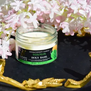 3 Wick Holy Basil Candle 180g for Home Fragrance and Decor