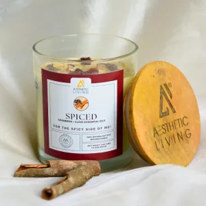 Spiced Botanic Candle with Cinnamon and Clove Essential Oil 300g