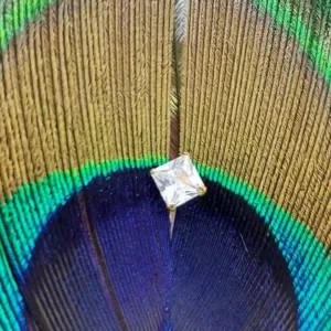 Beautiful Gold Plated Nose Pin CRYTAL STONE CHAKOR WHITE  Wedding Nose Ring Fashion Gift Jewellry PACK OF 1