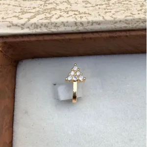 Beautiful Gold Plated Nose Pin ARROW Sha...
