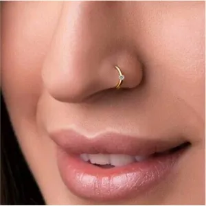 Classic Nose Ring – Nug Design 01, Elega...