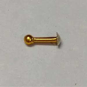 Beautiful Gold Plated Nose Pin MOTI Wedding Nose Ring Fashion Gift Jewellry PACK OF 1