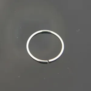 Gold-plated, Rhodium Plated Brass, Metal, Alloy, Stone Nose Ring SILVER & GOLD PACK OF 2