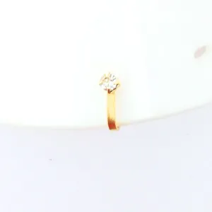 Single Nugget U-Shape Nose Stud