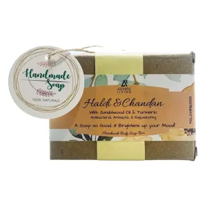 Haldi chandan glycerin soap with sandalwood oil for radiant skin
