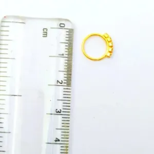 Moonbeam Diamond Nose Ring OLE 5 NUG Diamond Nose RING For Women and Girl PACK OF 1