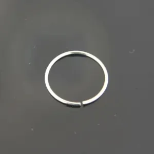 Gold-plated, Rhodium Plated Brass, Metal, Alloy, Stone Nose Ring SILVER & GOLD PACK OF 2