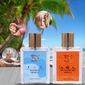 Red Vocal Wild Rock Premium With Millionaire Men Premium 100ml Perfume Combo (For Men)