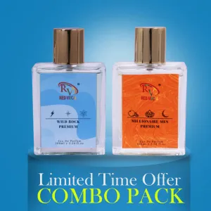 Red Vocal Wild Rock Premium With Millionaire Men Premium 100ml Perfume Combo (For Men)