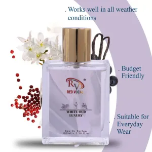 Red Vocal White Oud Luxury Eau De Parfum 100ml For Unisex