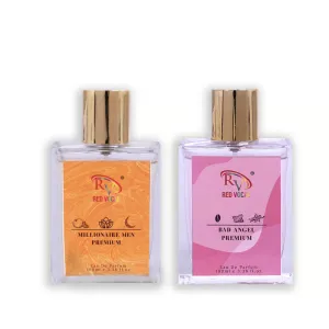 Red Vocal Millionaire Men Premium (Men) with Bad Angel Premium (Women) 100ml Perfume Spray Combo – 2 x 100ml