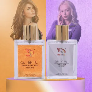 Red Vocal Millionaire Men Premium (Men) with White Oud Luxury (Unisex) 100ml Perfume Spray Combo – 2 x 100ml