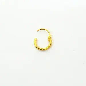 Brass Nose Ring with Lock – Pack of 1