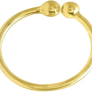 GIRLS Nose RING BOLL DOUBLE Diamond Nose pin For Women and Girl PACK OF 2 GOLD & SILVER