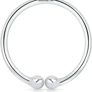 GIRLS Nose RING BOLL DOUBLE Diamond Nose pin For Women and Girl PACK OF 2 GOLD & SILVER