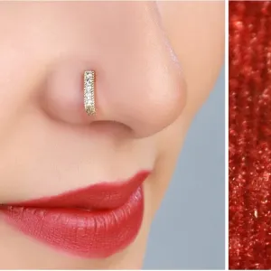 Nugget U-Shape Nose Ring – Premium