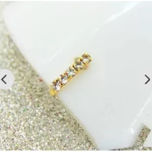 Beautiful Gold Plated Nose Pin U Shape 5...