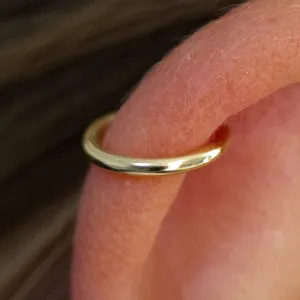 Plain Gold Nose Ring – Pack of 1