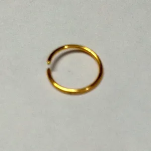 Plain Gold Nose Ring – Pack of 1