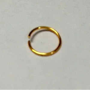 Beautiful Gold Plated Nose RING GOLD HEAVY Wedding Nose Ring Fashion Gift Jewellry PACK OF 01