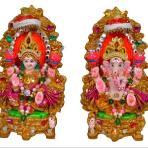 Laxmi Ganesh Clay Handicrafts Traditional Home Decor