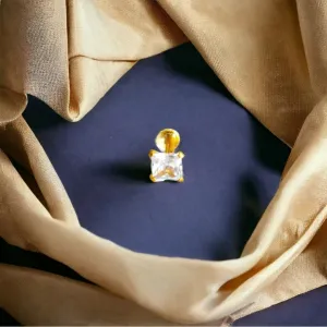 GIRLS Nose PIN Diamond Nose pin Star/Tikona/Chakor For Women and Girl PACK OF 3