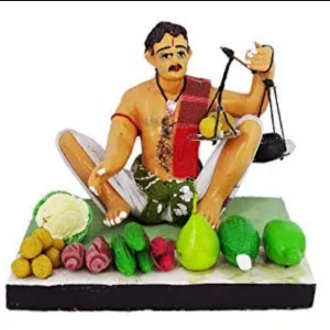 Simonart Vegetable Seller Clay Handicraf...