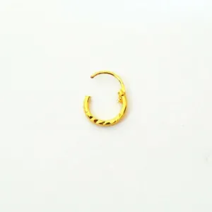 GIRLS Nose RING GOLDEN PITTAL LOCK  Nose pin For Women and Girl PACK OF 1