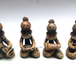 Clay Musical Group Handicrafts Decorative Set